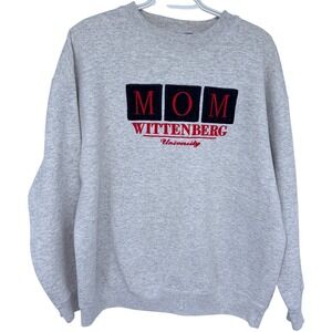 Vintage Wittenberg University Mom Sweatshirt XL Gray Crable Sportswear Stitched